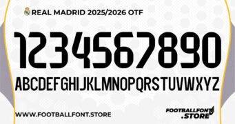 Real Madrid Font 2025 / 2026